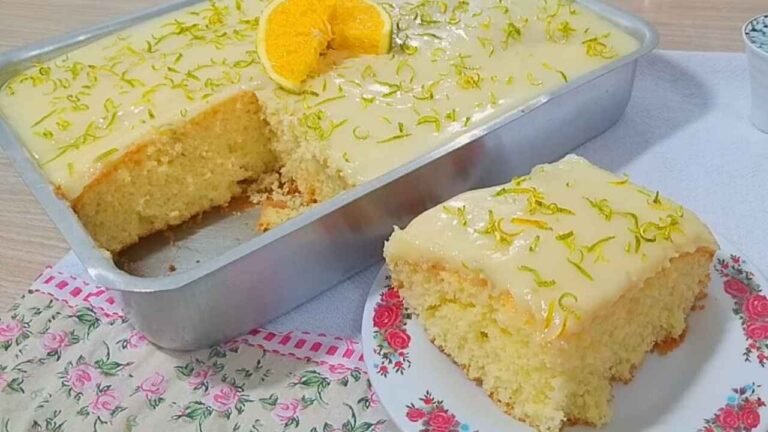 Imagem da Receita de Bolo de Laranja com Cobertura de Leite Condensado